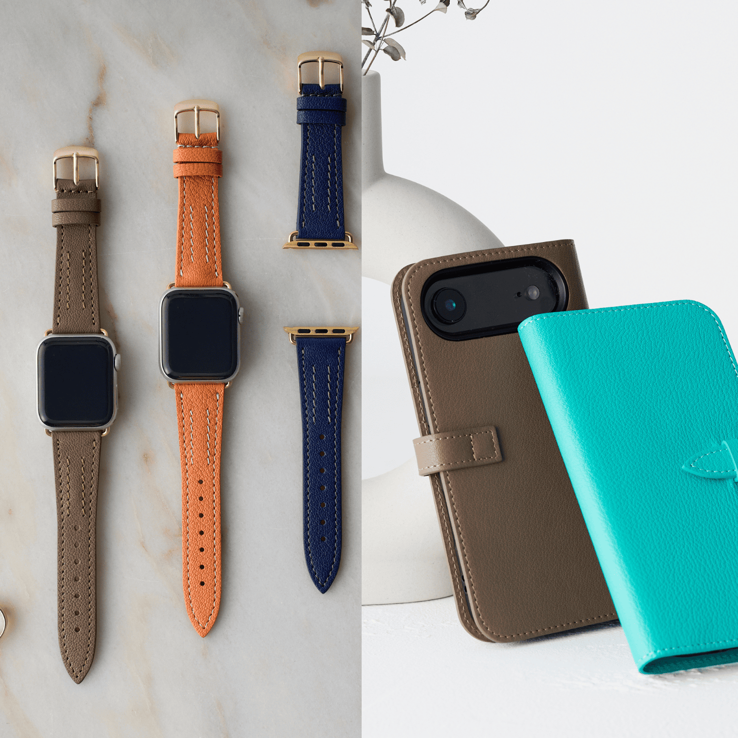 シェーブルレザー製品 ペアセット