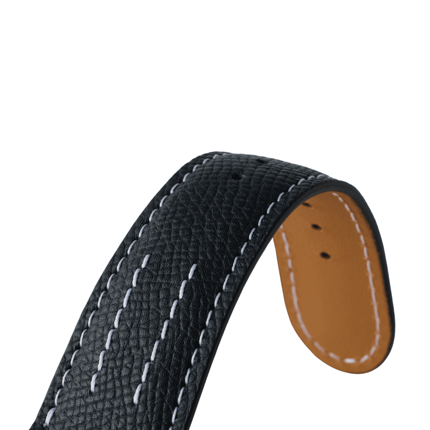 【YUTORI】AppleWatch用ラグジュアリーレザーバンド(色:ブラック)アップ