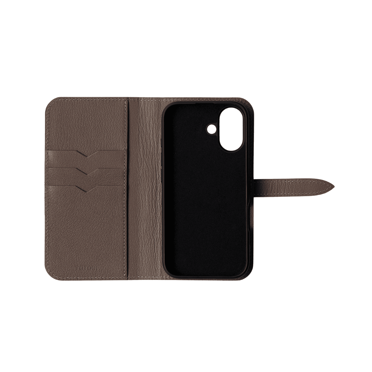 YUTORI iPhone17 手帳型シェーブルレザーケース