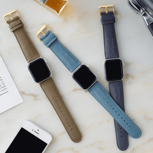 AppleWatch用カーフレザーバンド ペアセット