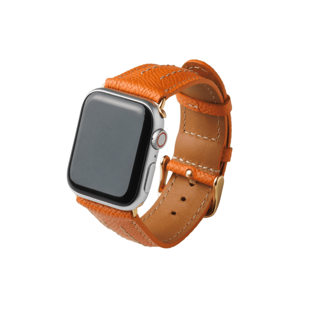 Apple Watch カーフレザーバンド (色：オレンジ)|AppleWatch用