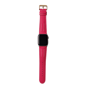 レザーカービング アップル ウォッチバンド ピンク Apple Watch カーフレザーバンド (色:ピンク)|AppleWatch用