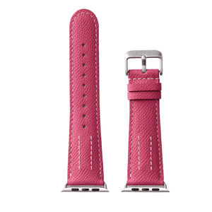 Apple Watch カーフレザーバンド(色：ピンク)