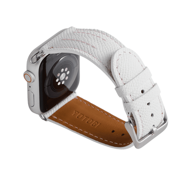 2454 Apple Watch エルメス　ホワイト　白　レザーバンド 未使用 即決 Apple Watch Hermes 45mm 44mm 白 シンプルトゥール