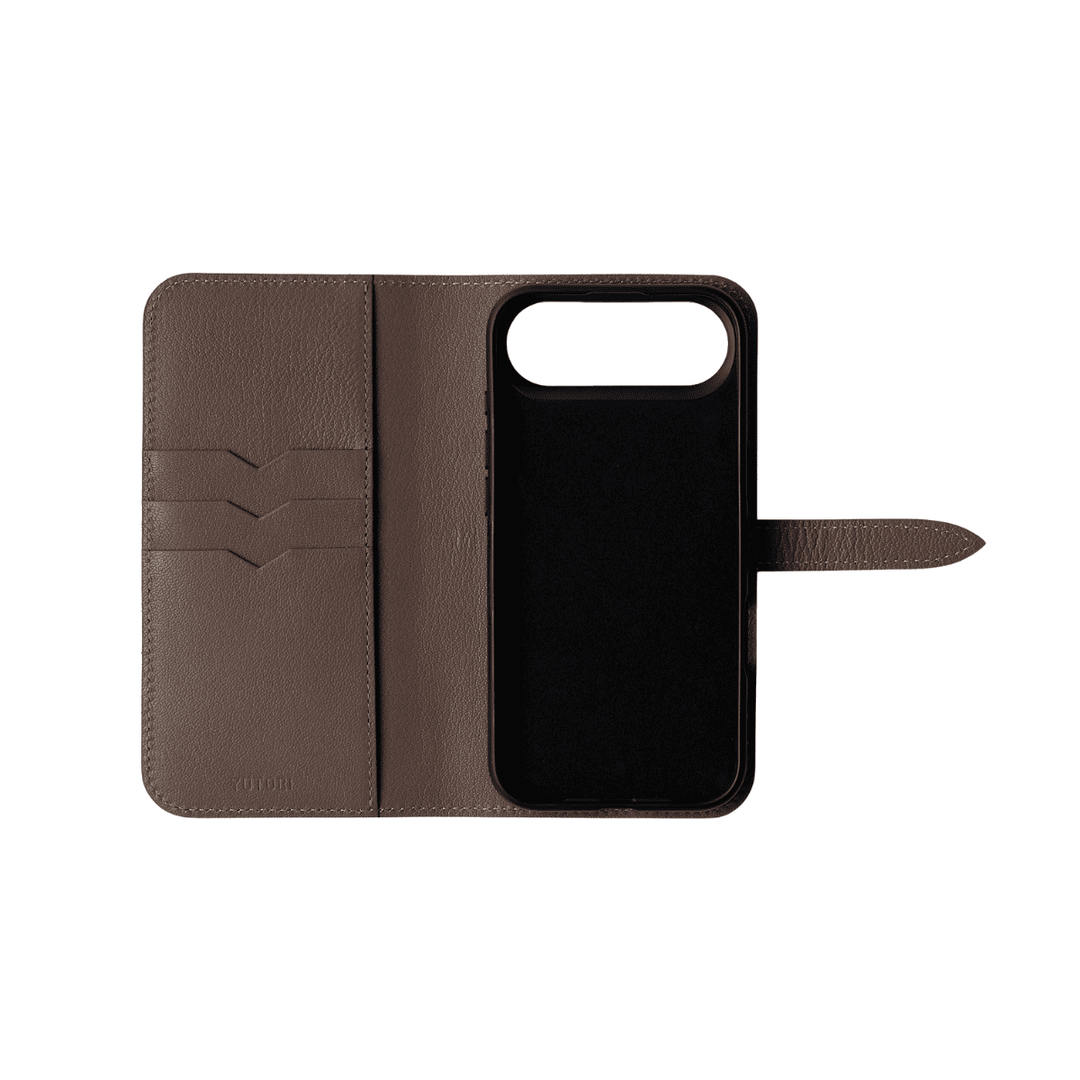 objects.io iPhone AIR レザーケース新品未使用 YUTORI iPhone Air 手帳型シェーブルレザーケース